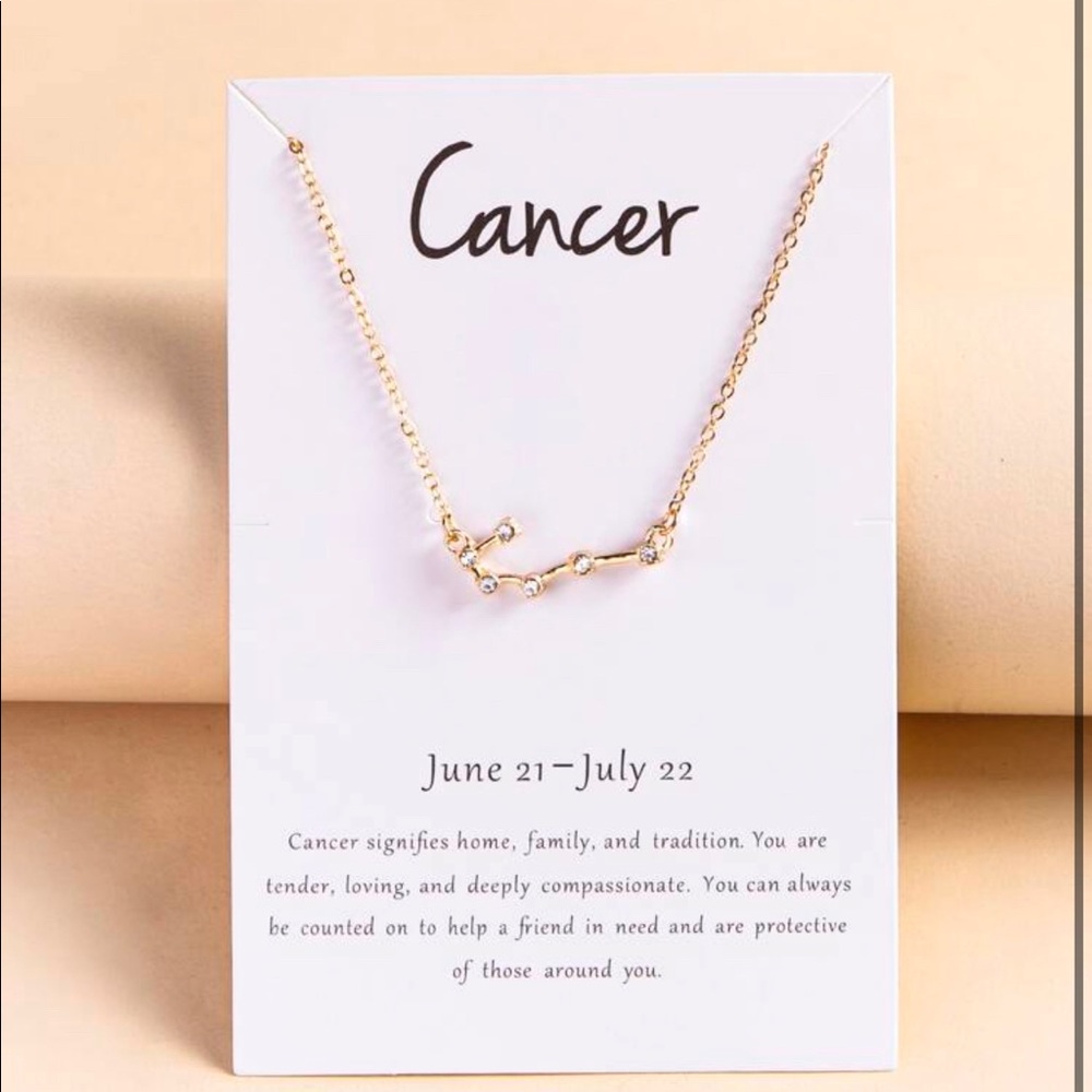 Cancer Zodiac Necklace